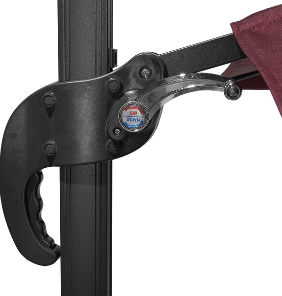 Stojací slunečník 250 cm MONZA Vínová