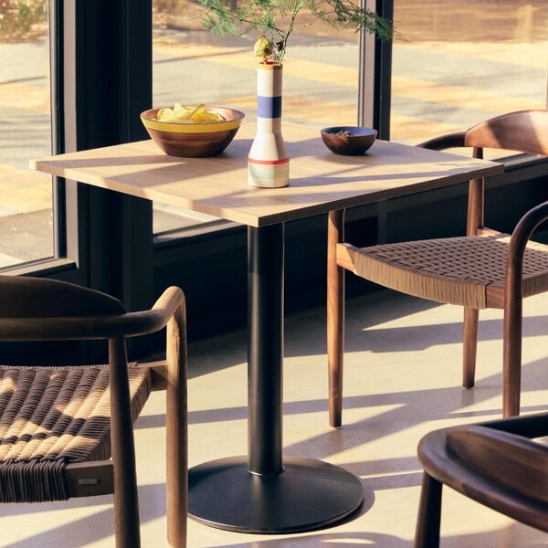 Kave Home Přírodní bistro stolek Dina 70 x 70 cm