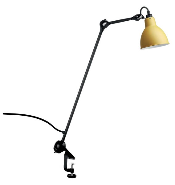 DCW éditions Lampe Gras N°201 E14 stolní svítidlo s klipem ŽlutáOvál