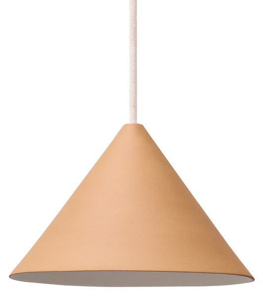 Závěsná svítidlo Moebe, Ceramic Cone, stmívatelné, Béžová, Obývací pokoj, Keramika, Design