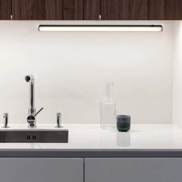 Rabalux 78004 GREG - LED kuchyňské podlinkové černé svtítidlo, LED 9W, 860lm, 4000K, 59cm (LED úsporné svítidlo pod kuchyňskou linku v černé barvě)