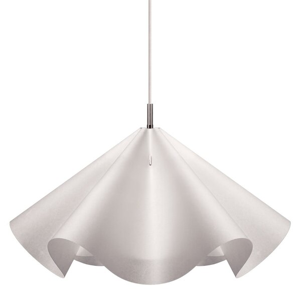 Závěsná svítidlo Moebe, Sinuate, stmívatelné, Bílá, Obývací pokoj, Papír / Karton, Design