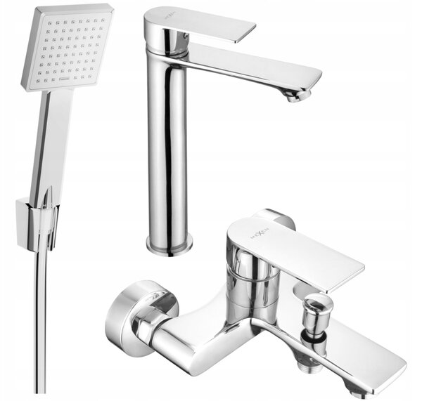 Sprchový set s umyvadlovou baterií Mexen Royo 72213R45-00 chrom