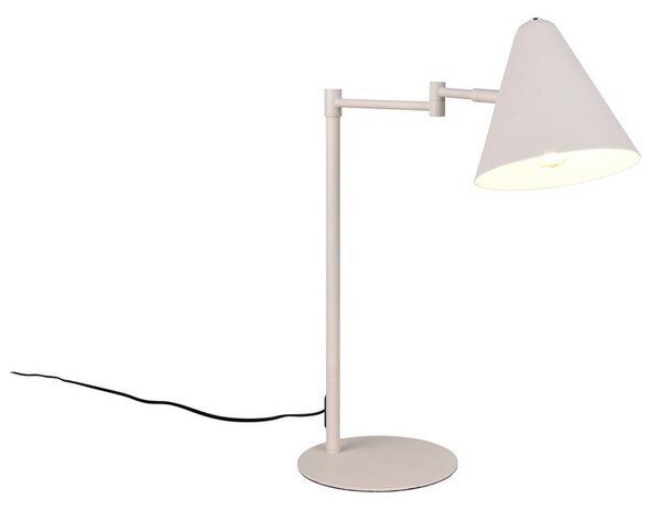 Slonovinová stolní lampa s ohybatelnou konstrukcí (výška 50,5 cm) Cosima – Trio
