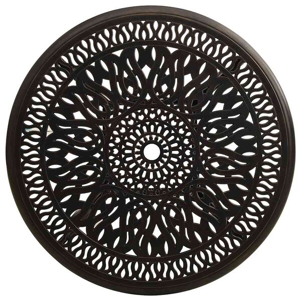 Zahradní stůl bronzový 90 x 90 x 74 cm litý hliník 315585