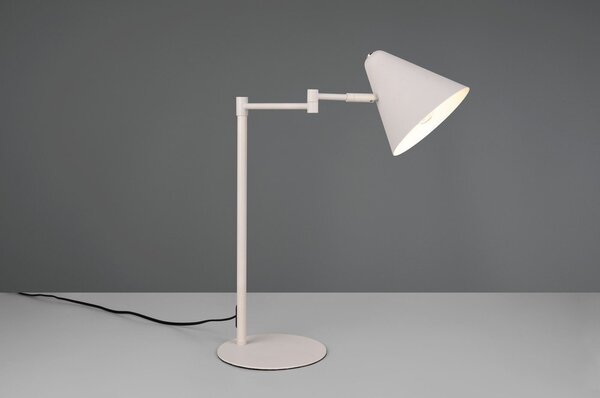 Slonovinová stolní lampa s ohybatelnou konstrukcí (výška 50,5 cm) Cosima – Trio