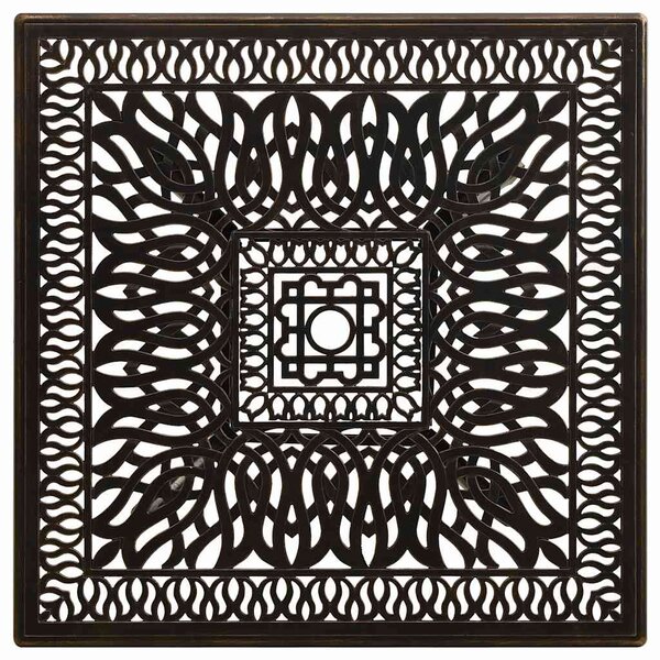 Zahradní stůl bronzový 90 x 90 x 73 cm litý hliník 315588