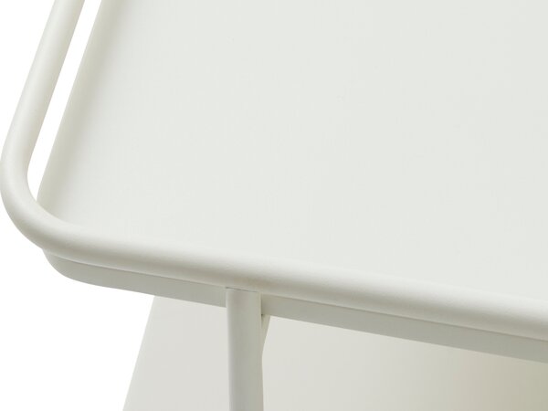 Unique Furniture Světle šedý kovový odkládací stolek Yuba 45 x 45 cm