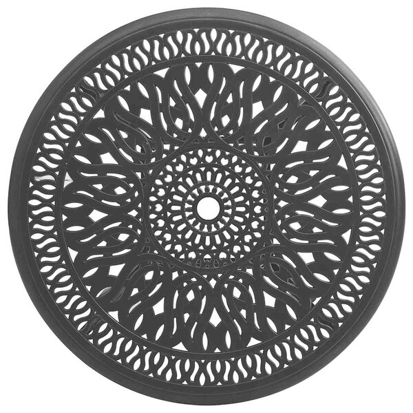 Zahradní stůl černý 90 x 90 x 74 cm litý hliník 315586