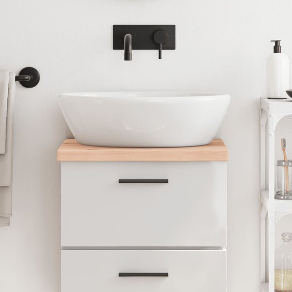 Koupelnová deska 40x30x(2-4) cm neošetřené masivní dřevo 3155994