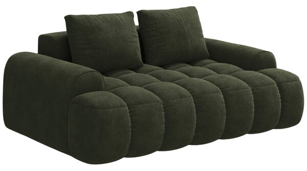 -25 % Dny MOMENTI– Cosmopolitan Design Zelená sametová dvoumístná pohovka Linz 175 cm