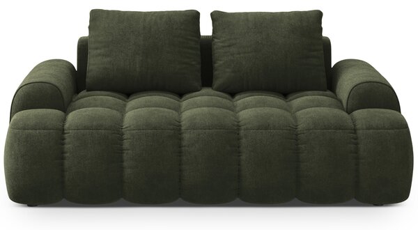-25 % Dny MOMENTI– Cosmopolitan Design Zelená sametová dvoumístná pohovka Linz 175 cm