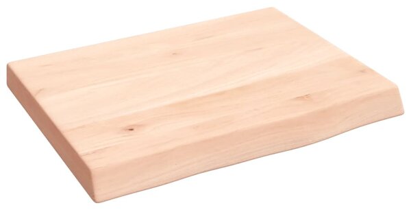 Koupelnová deska 40x30x(2-4) cm neošetřené masivní dřevo 3155994