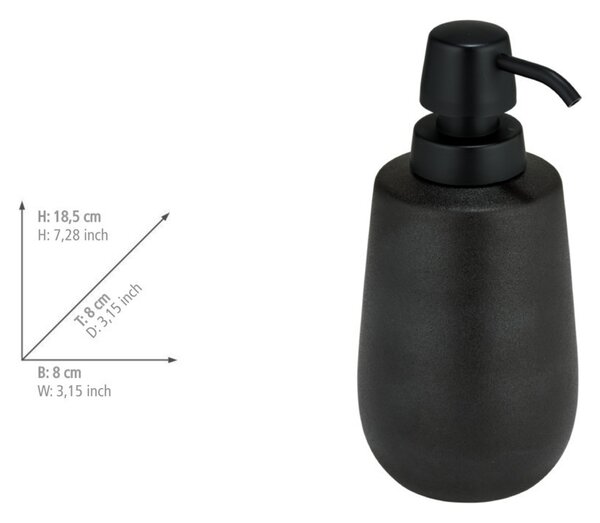 Ruční dávkovač mýdla Wenko na pracovní desku 490 ml černý