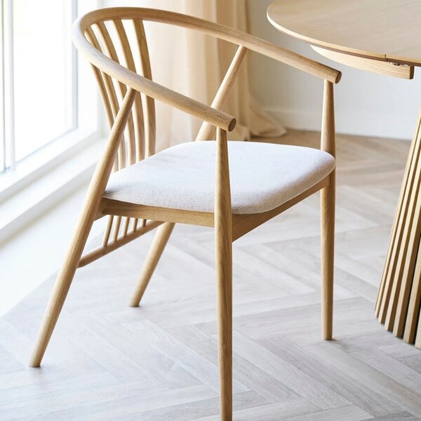 Nordic Living Dubová jídelní židle Augustin