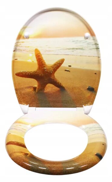 WC sedátko Schütte Sea Star, vícebarevné, duroplast