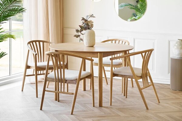Nordic Living Dubová jídelní židle Augustin