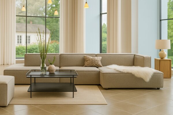 Unique Furniture Černý kovový konferenční stolek Yuba 75 x 75 cm