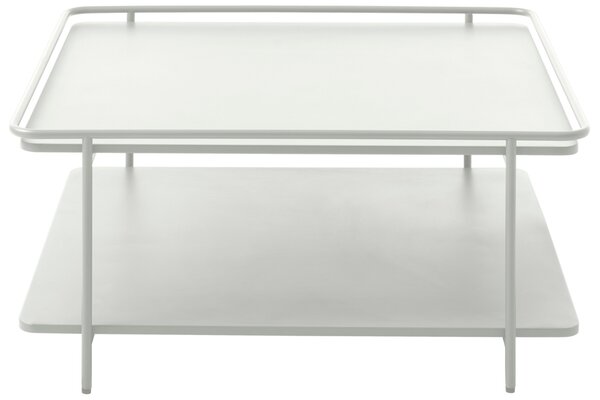 Unique Furniture Světle šedý kovový konferenční stolek Yuba 75 x 75 cm