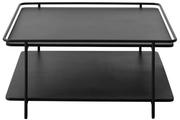 Unique Furniture Černý kovový konferenční stolek Yuba 75 x 75 cm