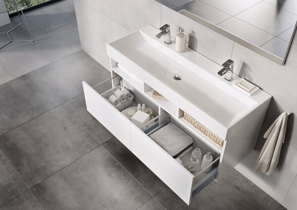 Ravak Natural skříňka 120x45x45 cm pod umyvadlo závěsná bílá X000001053