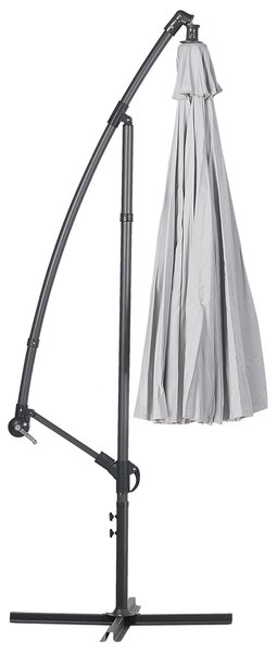Stojací slunečník 268 cm CALABRIA II Světle šedá