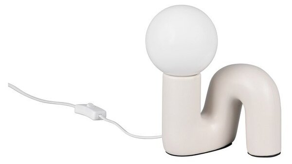 Slonovinová keramická stolní lampa (výška 21,5 cm) Quinn – Reality