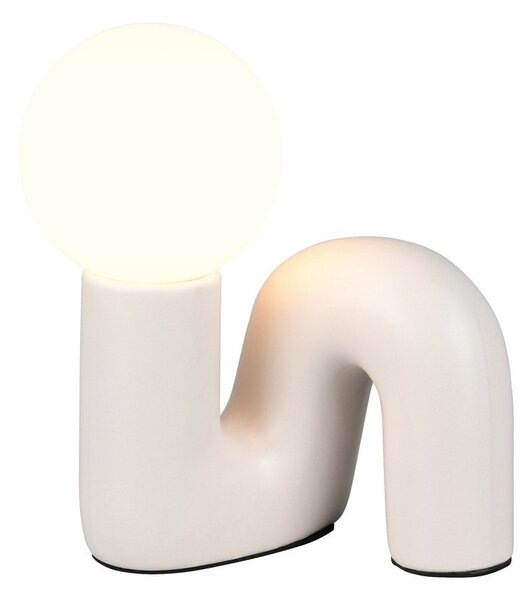 Slonovinová keramická stolní lampa (výška 21,5 cm) Quinn – Reality