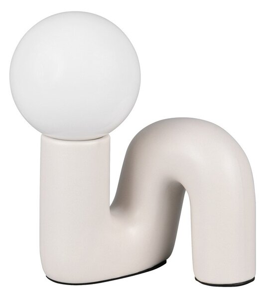 Slonovinová keramická stolní lampa (výška 21,5 cm) Quinn – Reality
