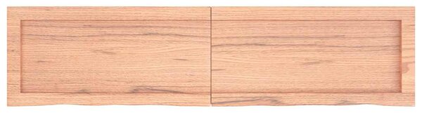 Koupelnová deska hnědá 120x30x(2-4) cm ošetřený masivní dřevo 3156137