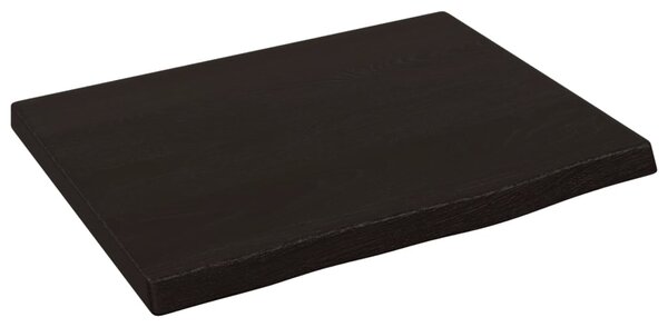 Koupelnová deska tmavě hnědá 40x30x2 cm ošetřený masiv 3156185