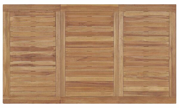 Zahradní jídelní stůl 140 x 80 x 77 cm masivní teakové dřevo 315619