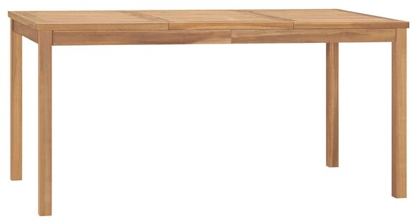 Zahradní jídelní stůl 160 x 80 x 77 cm masivní teakové dřevo 315620