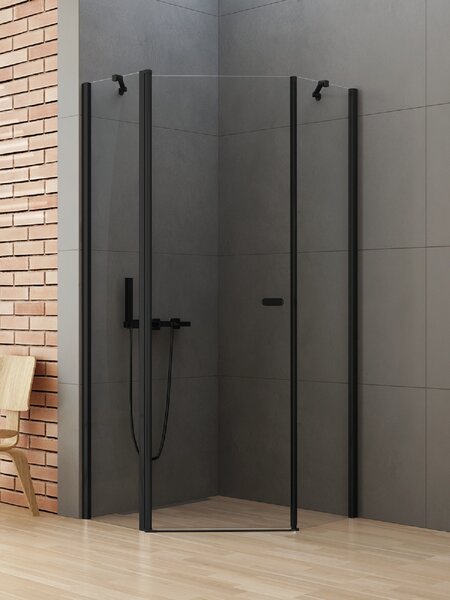 New Trendy New Soleo Black sprchový kout 90x90 cm černá matný/průhledné sklo K-0613