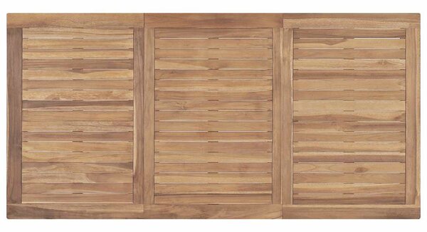 Zahradní jídelní stůl 160 x 80 x 77 cm masivní teakové dřevo 315620