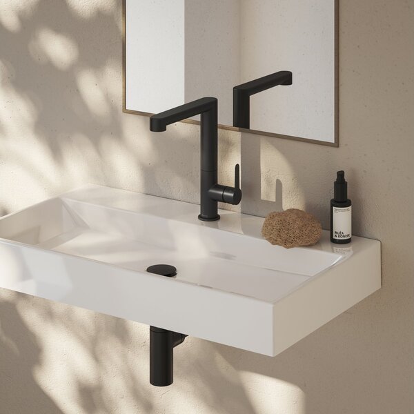 Ravak Natural umyvadlo 80x45 cm obdélníkový nábytkový bílá lesk XJO01280000