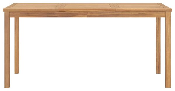 Zahradní jídelní stůl 160 x 80 x 77 cm masivní teakové dřevo 315620