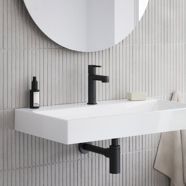 Ravak Natural umyvadlo 80x45 cm obdélníkový nábytkový bílá lesk XJO01280000
