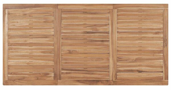 Zahradní jídelní stůl 180 x 90 x 77 cm masivní teakové dřevo 315621