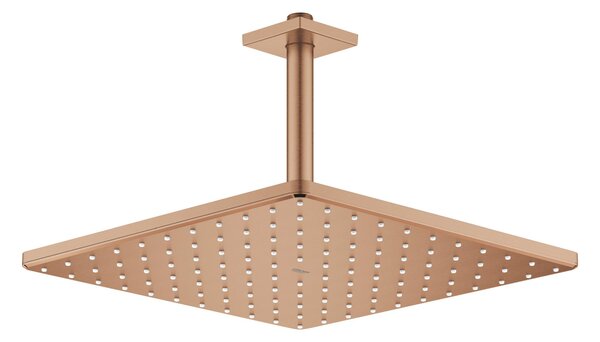 Grohe Rainshower hlavová sprchá s ramenem 31x31 cm čtvercový Brushed Warm Sunset 26566DL0