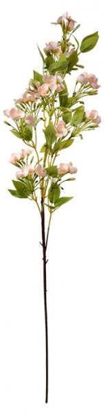 Umělá rostlina jarní větvička s růžovými květy – 96 cm