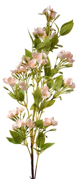 Umělá rostlina jarní větvička s růžovými květy – 96 cm