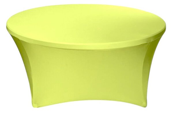 TENTino Elastický ubrus STANDARD na kulatý stůl 122 cm Barva ubrusu: SVĚTLE MODRÁ / SKY BLUE