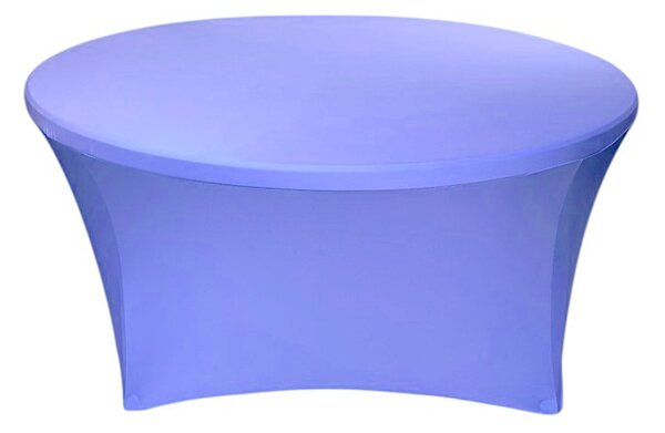 TENTino Elastický ubrus STANDARD na kulatý stůl 122 cm Barva ubrusu: SVĚTLE MODRÁ / SKY BLUE