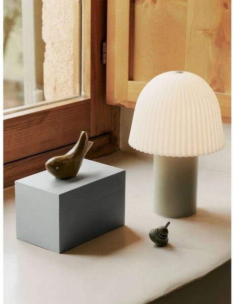 Ferm LIVING - Frill Přenosné Stolní Lampa Cashmere/White