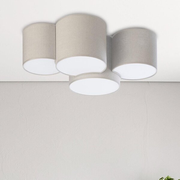TK Lighting Mona nástěnné svítidlo 4x15 W béžová 6592