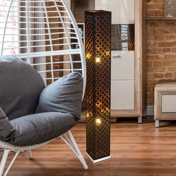 Globo Lighting Clarke stojací lampa 2x40 W černá-zlatá 15229S2