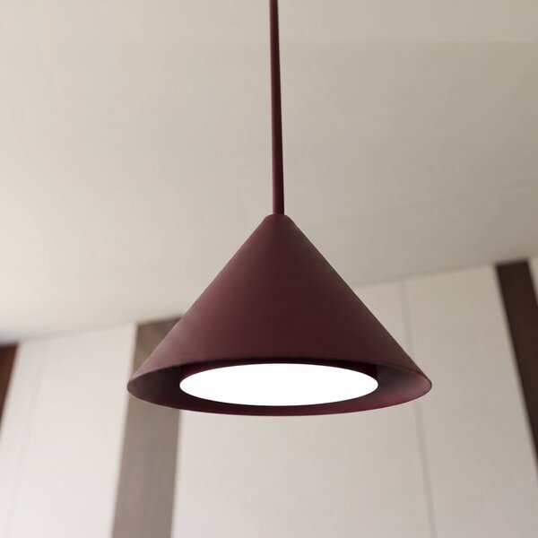 Závěsné svítidlo ELIT 1 – vínové, 1× GX53, šířka 12 cm
