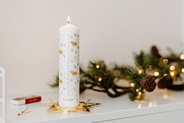 Adventní svíčka Zlaté prasátko