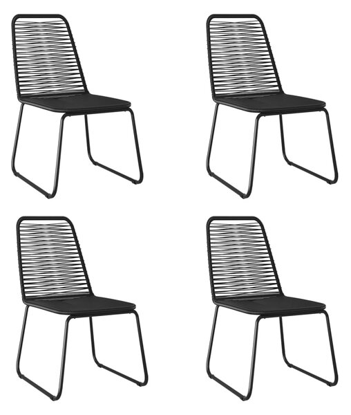 5dílný zahradní jídelní set černý 3156504